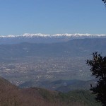 La catena appenninica lungo la saluta al monte Faeta